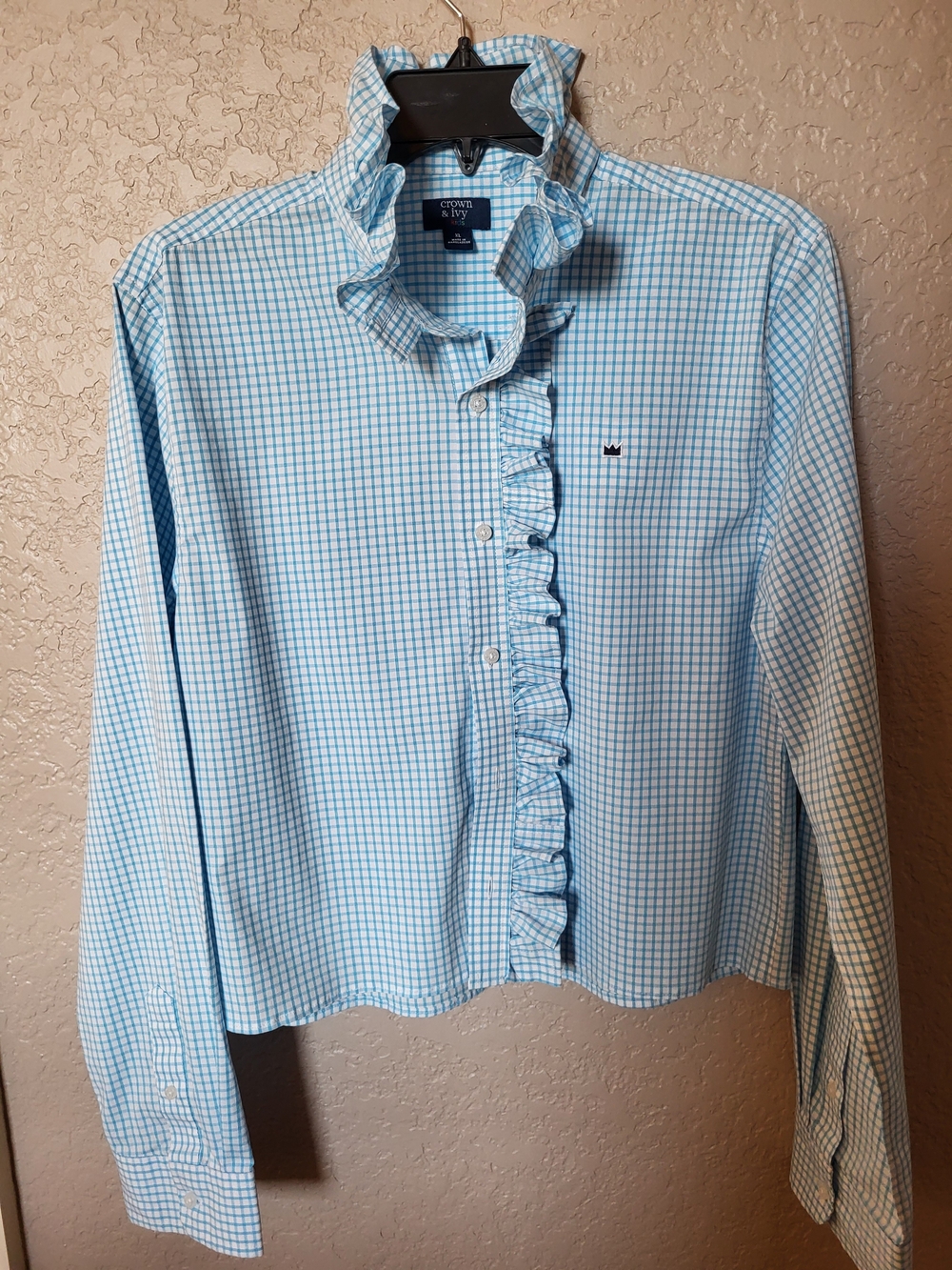 Upcycled Custom Ruffle Shirt - Picture 2 of 7